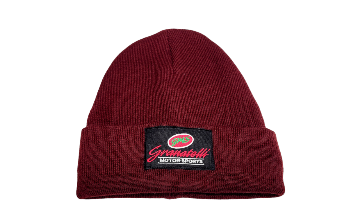 Motor Sports BEANIE HAT BURGUNDY - Granatelli Motor Sports