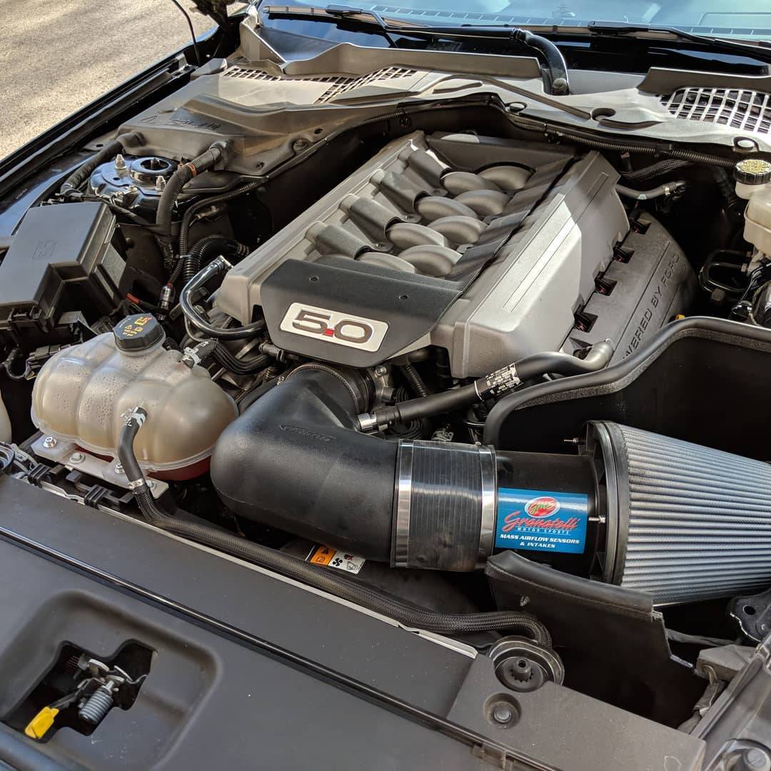 Motor Sports 410047NT 5.0L Cold Air Intake Kit without Calibrated MAF for S550 Ford Mustang - Granatelli Motor Sports