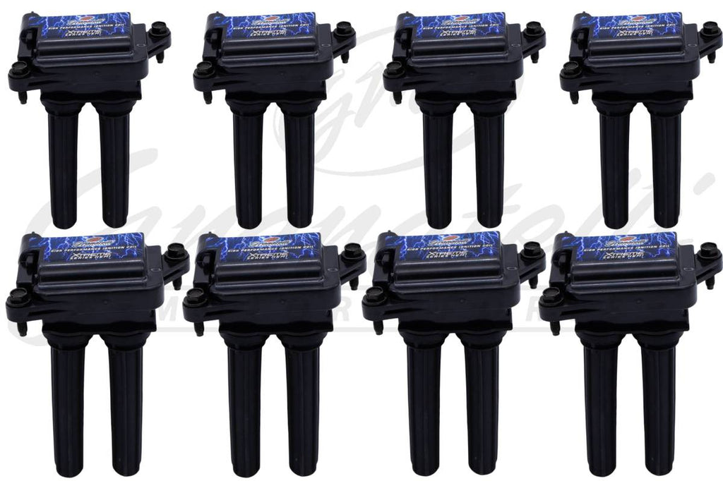 05-17 Dodge 5.7L/6.1L/6.4L Xtreme Coil On Plug Wire Conn Kit w/Coil Pack - Blk (Set of 8) - Granatelli Motor Sports