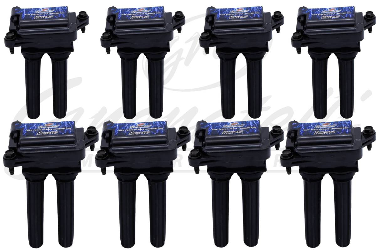 05-17 Dodge 5.7L/6.1L/6.4L Xtreme Coil On Plug Wire Conn Kit w/Coil Pack - Blk (Set of 8) - Granatelli Motor Sports