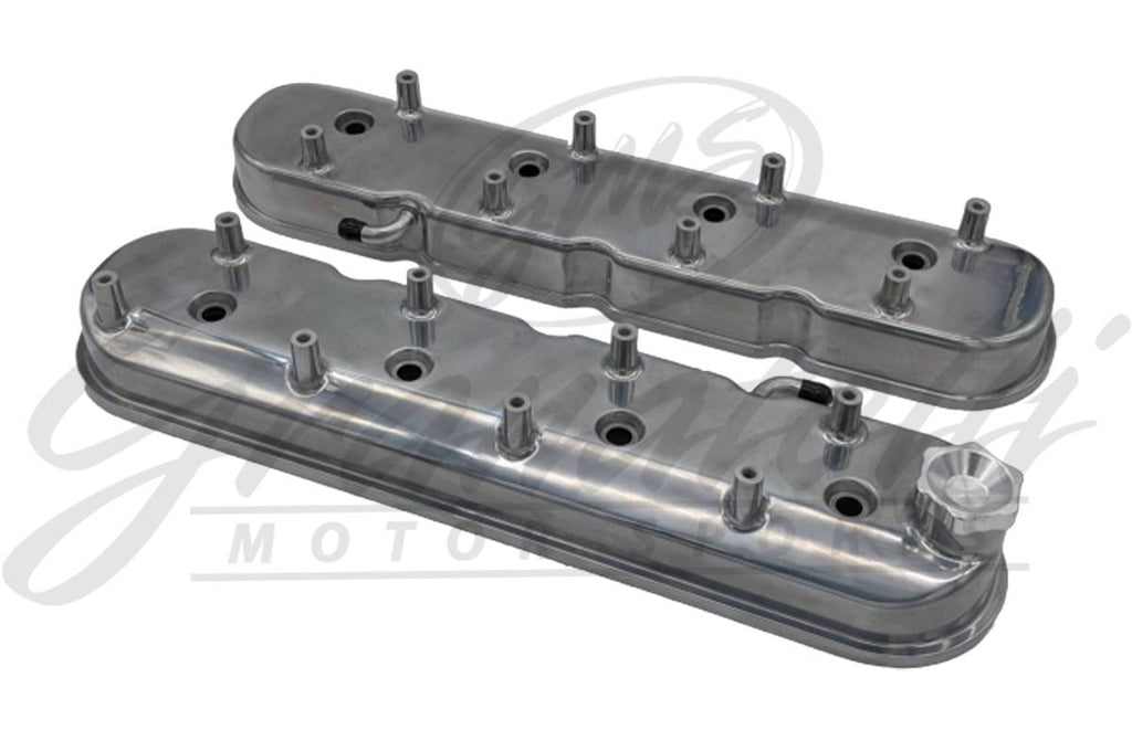 Granatelli Motor Sports LS Tall Valve Cover Polished Finish, 4.8, 5.3, 5.7, 6.0, 6.2, 7.0L, Pair - Granatelli Motor Sports