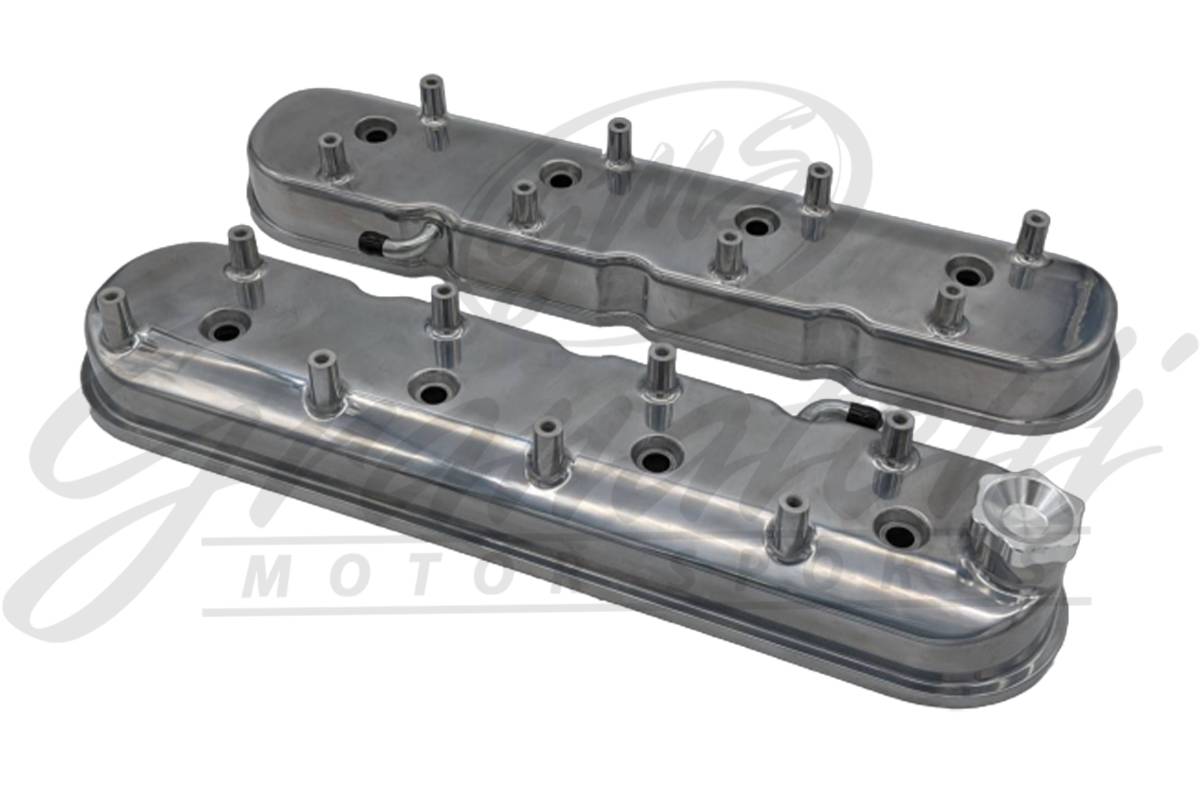 Granatelli Motor Sports LS Tall Valve Cover Polished Finish, 4.8, 5.3, 5.7, 6.0, 6.2, 7.0L, Pair - Granatelli Motor Sports