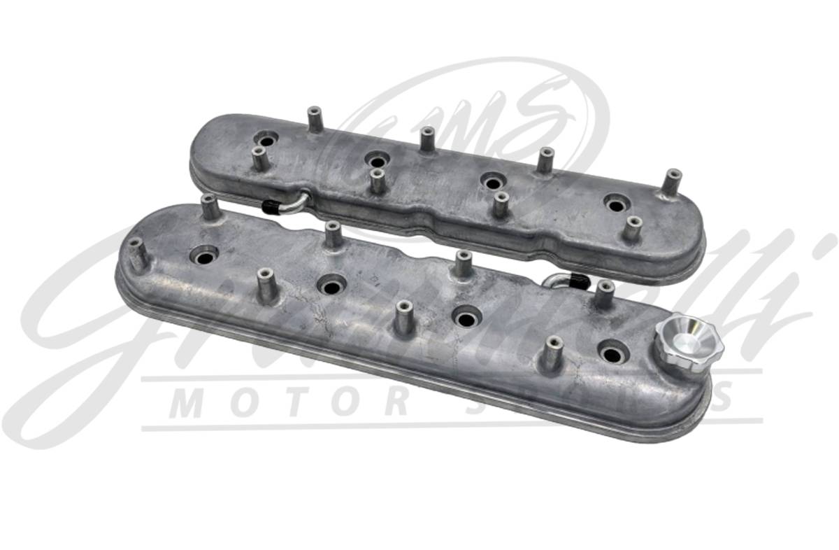 Granatelli Motor Sports LS Valve Cover Cast Finish, 4.8, 5.3, 5.7, 6.0, 6.2, 7.0L, Pair - Granatelli Motor Sports