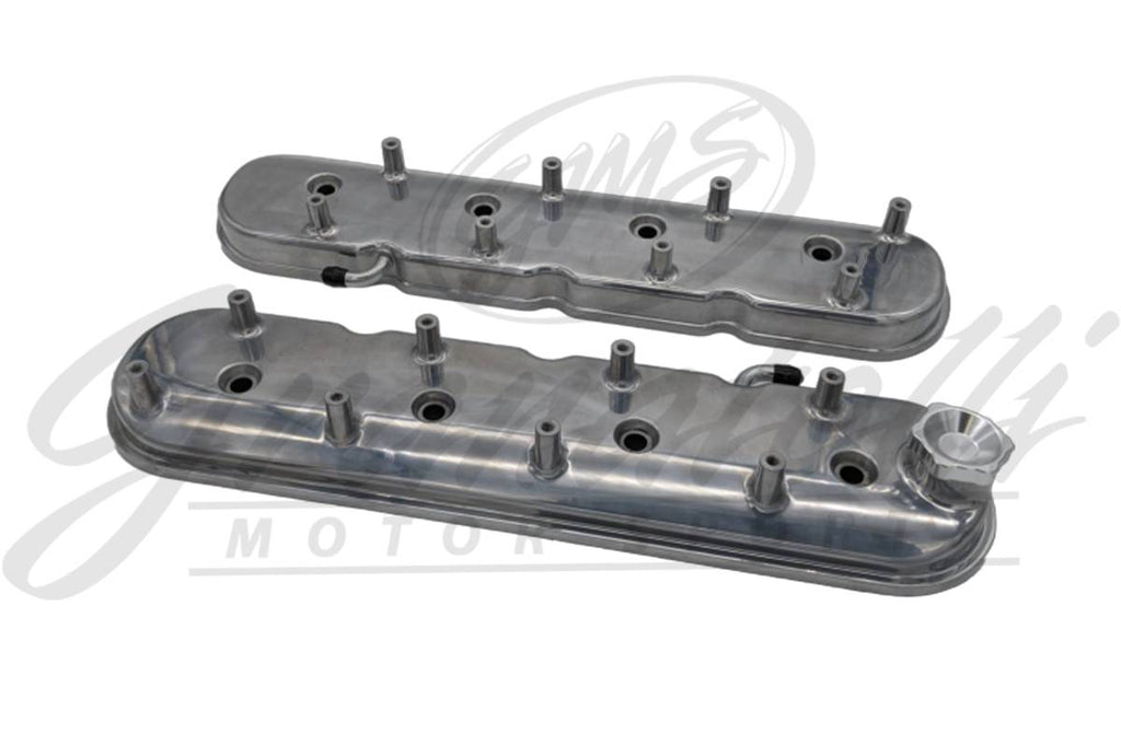 Granatelli Motor Sports LS Valve Cover Polished Finish, 4.8, 5.3, 5.7, 6.0, 6.2, 7.0L, Pair - 640366 - Granatelli Motor Sports