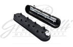 Granatelli Motor Sports  LS Tall Valve Cover Black Wrinkle Finish, 4.8, 5.3, 5.7, 6.0, 6.2, 7.0L, Pair - Granatelli Motor Sports