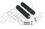 Granatelli Motor Sports  LS Tall Valve Cover Black Wrinkle Finish, 4.8, 5.3, 5.7, 6.0, 6.2, 7.0L, Pair - Granatelli Motor Sports