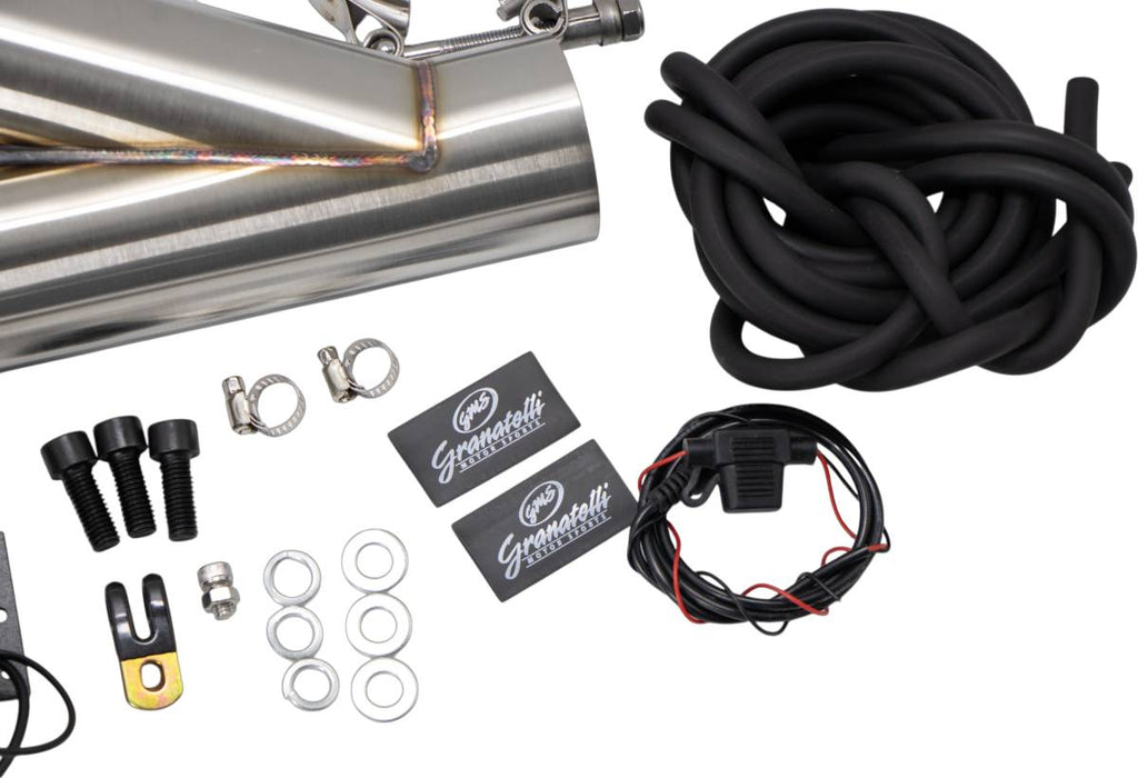 Granatelli Motor Sports Vacuum/Pressure Controlled Electronic Exhaust Cutout Systems - Stainless Steel Slip-Fit 309525 - Granatelli Motor Sports