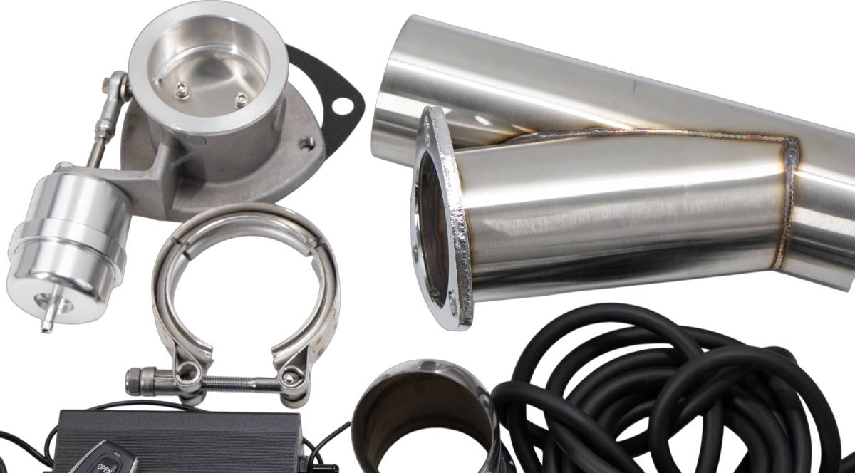 Granatelli Motor Sports Vacuum/Pressure Controlled Electronic Exhaust Cutout Systems - Stainless Steel Slip-Fit 309525 - Granatelli Motor Sports