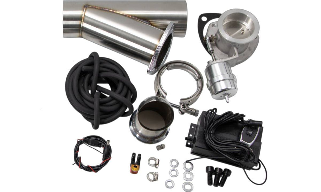 Granatelli Motor Sports Vacuum/Pressure Controlled Electronic Exhaust Cutout Systems - Stainless Steel Slip-Fit 309525 - Granatelli Motor Sports