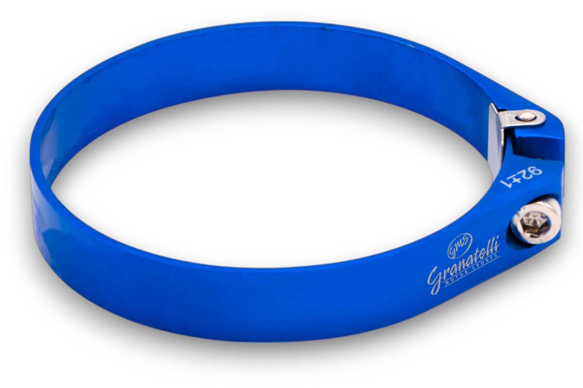 Blue Anodized Billet Aluminum Hose Clamp 91mm–93mm (Approx. 3.58"–3.66") – 971325B - Granatelli Motor Sports