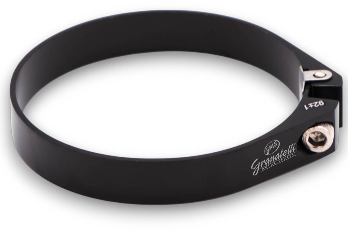 Black Anodized Billet Aluminum Hose Clamp 91mm–93mm (Approx. 3.58"–3.66") – 971325 - Granatelli Motor Sports