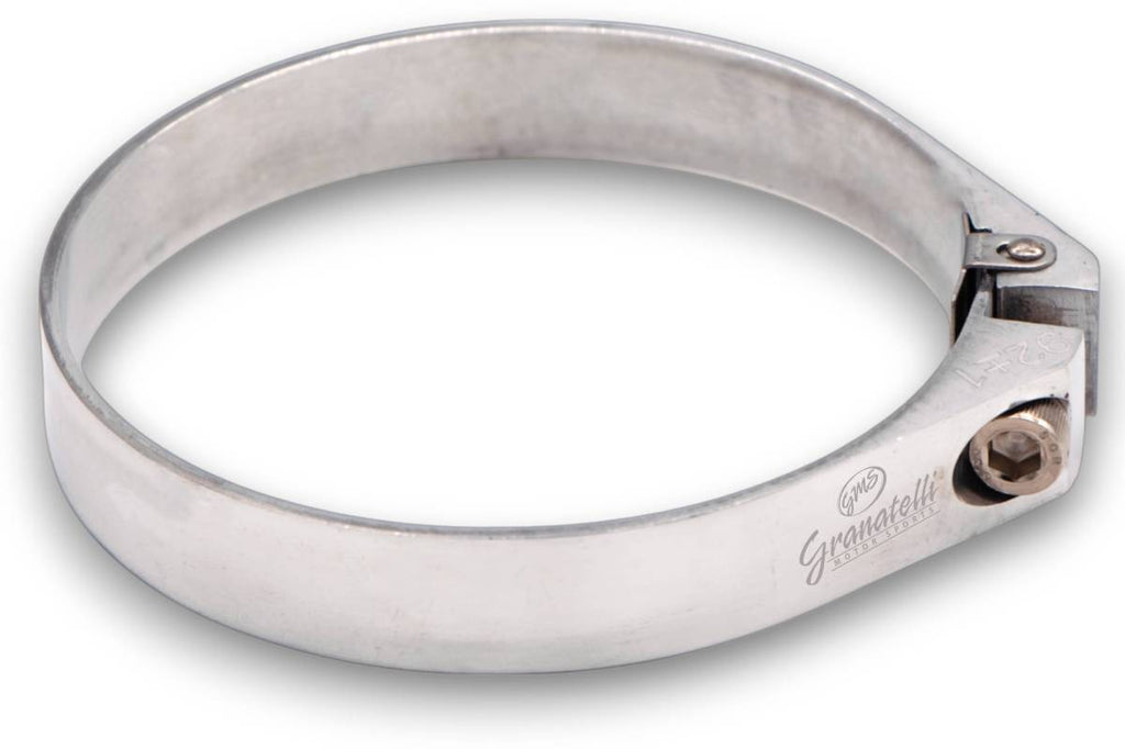 Polished Billet Aluminum Hose Clamp 47.5mm–49.5mm (Approx. 1.87"–1.94") – 971175P - Granatelli Motor Sports
