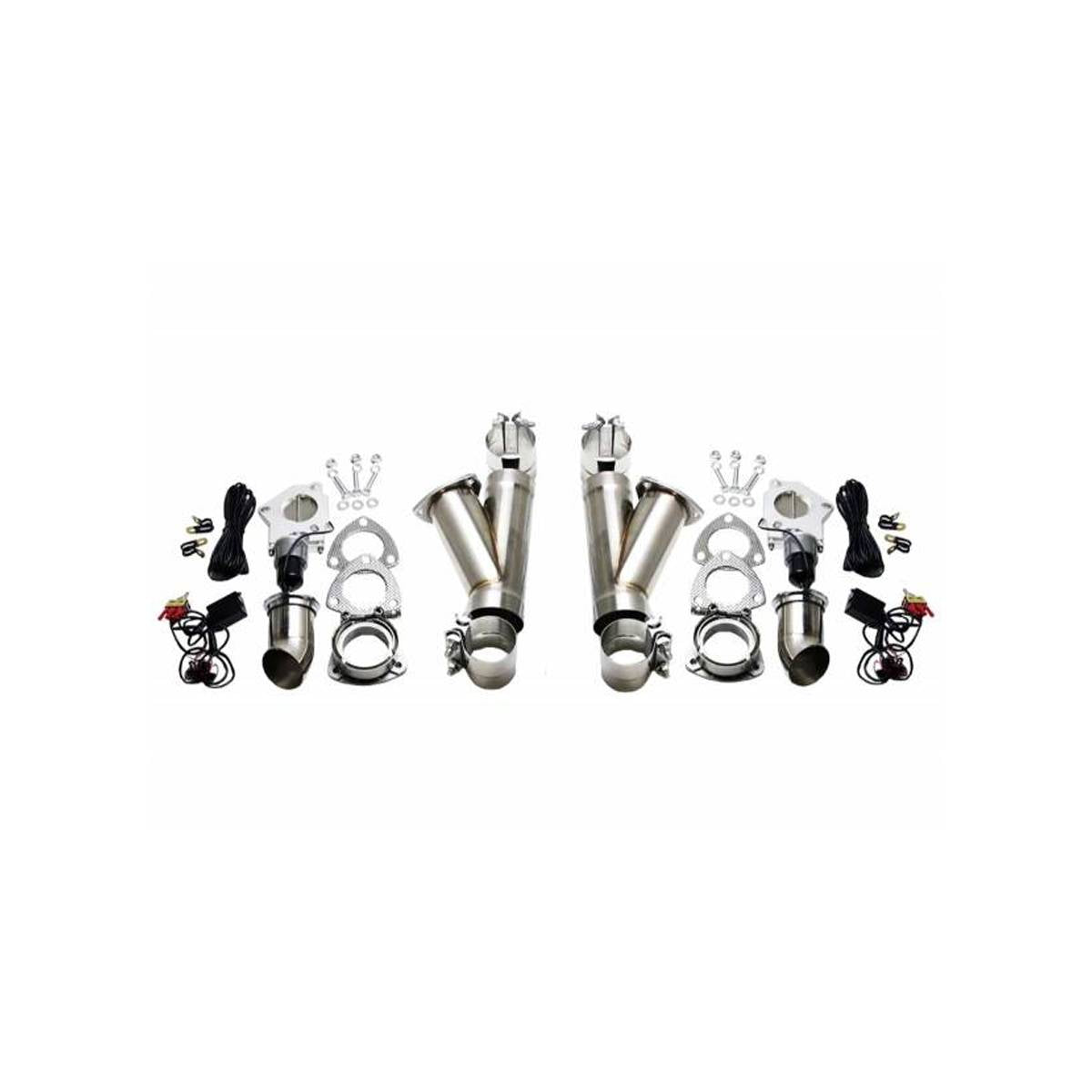 2.25" SS Slip-Fit Electronic Exhaust Cutout Kit - Granatelli Motor Sports