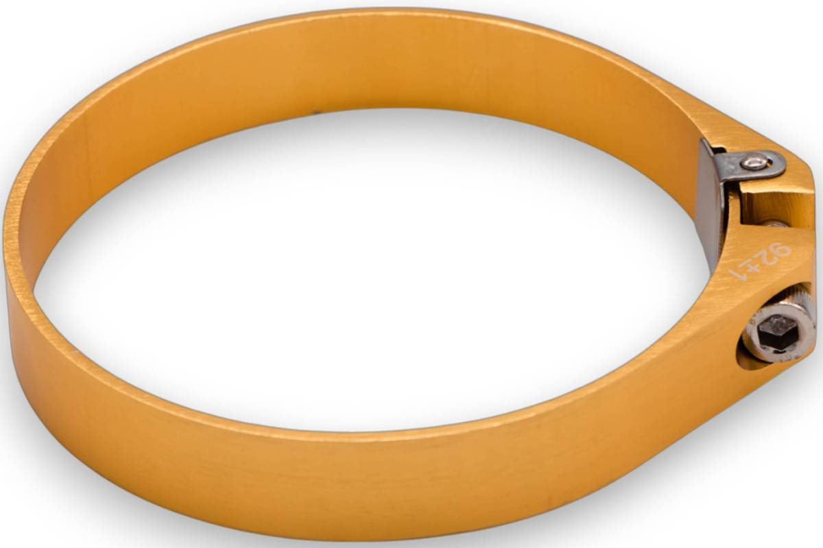 Gold Billet Aluminum Hose Clamp 109.6mm–111.6mm (Approx. 4.31"–4.39") – 971400G - Granatelli Motor Sports