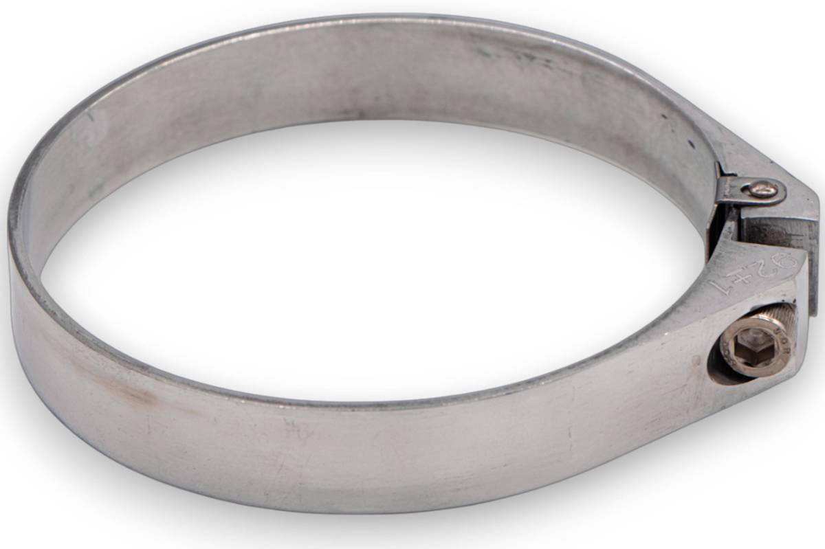 Polished Billet Aluminum Hose Clamp 109.6mm–111.6mm (Approx. 4.31"–4.39") – 971400P - Granatelli Motor Sports