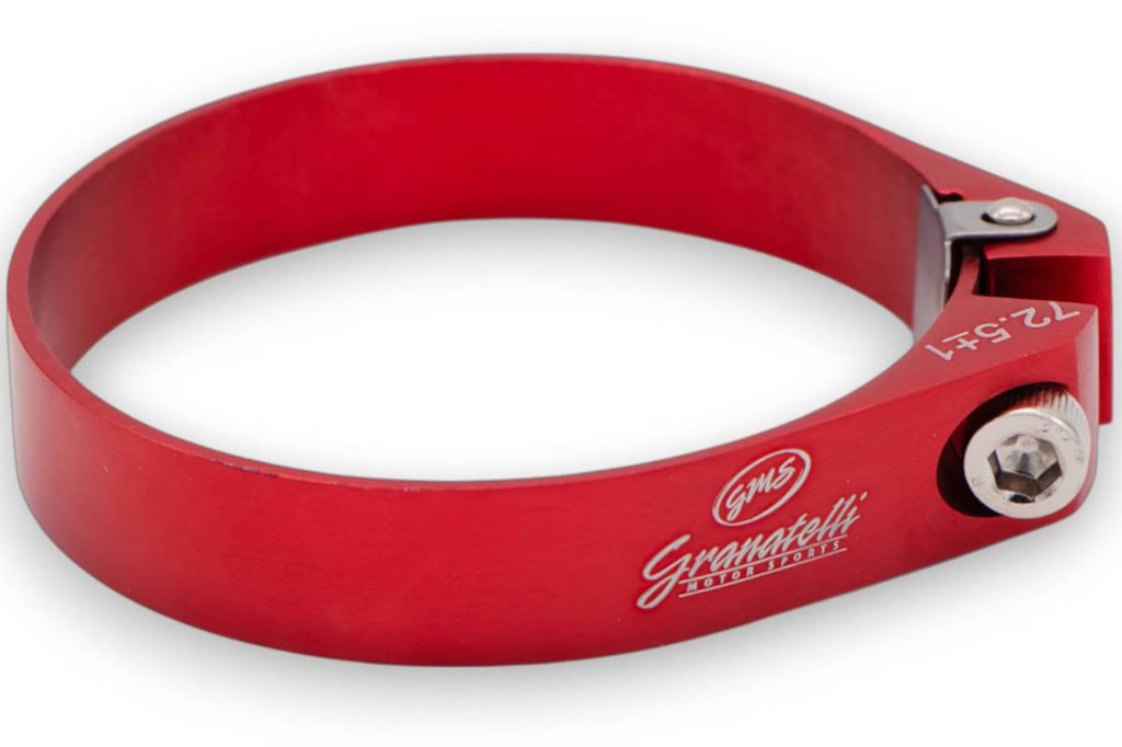Red Anodized Billet Aluminum Hose Clamp 91mm–93mm (Approx. 3.58"–3.66") – 971325R - Granatelli Motor Sports