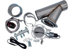 Granatelli Electronic Exhaust Cutout Kit 302535D - SS Slip-Fit - Granatelli Motor Sports