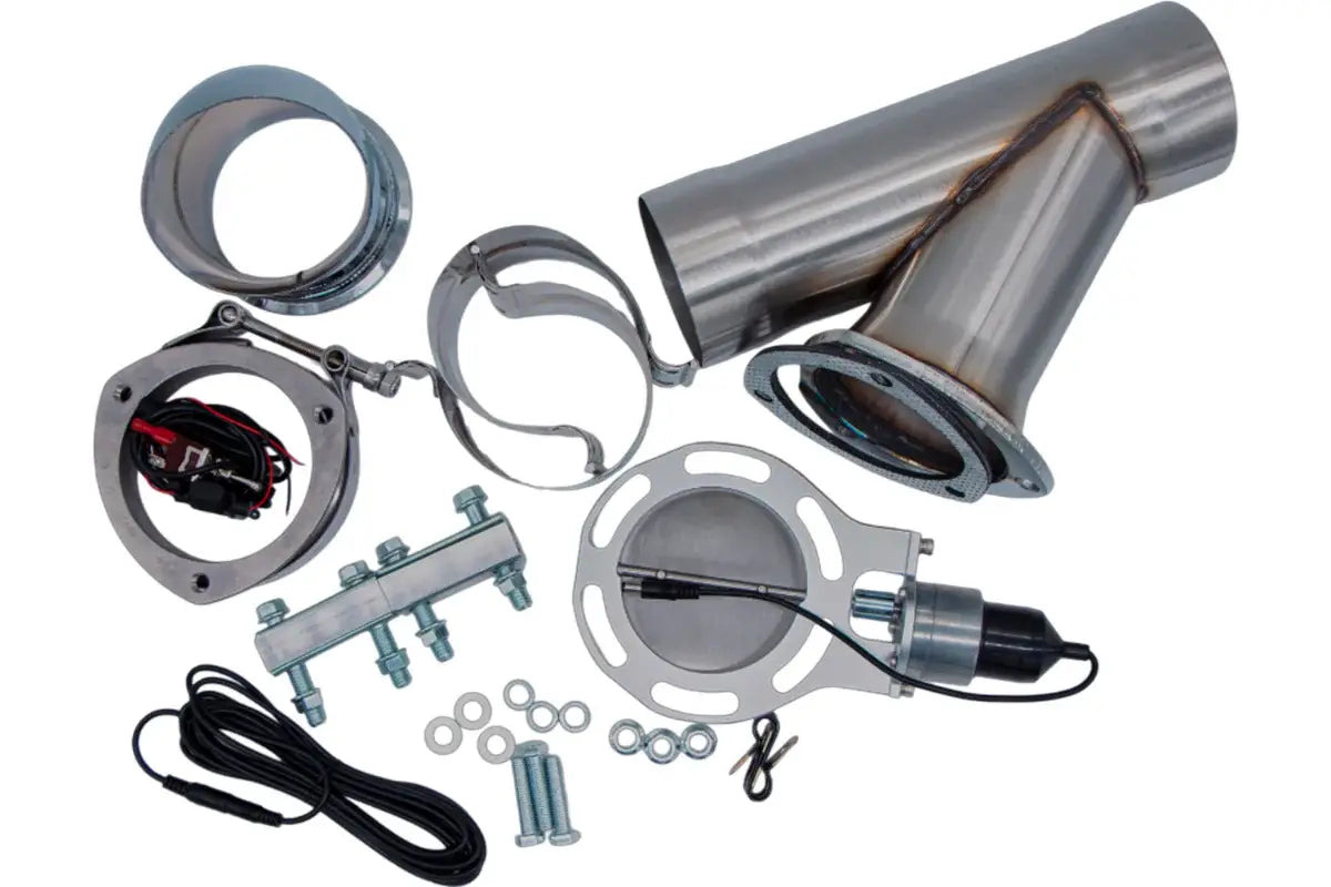 Granatelli Motor Sports Dual Electronic Exhaust Cutout Kit 302540K - Stainless Steel Slip-Fit- 4.00" - Granatelli Motor Sports