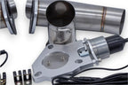 Motor Sports Dual Electronic Exhaust Cutout Kit 307522D - Stainless Steel Weld-In - 2.25" - Granatelli Motor Sports