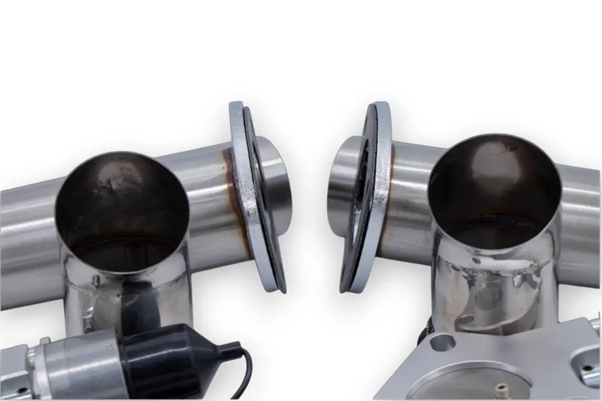 Motor Sports Dual Electronic Exhaust Cutout Kit 307522D - Stainless Steel Weld-In - 2.25" - Granatelli Motor Sports