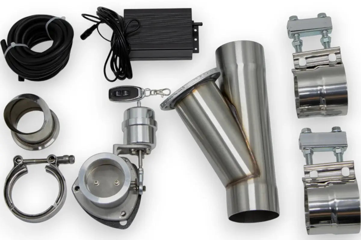 Granatelli Motor Sports Vacuum/Pressure Controlled Electronic Exhaust Cutout Systems - Stainless Steel Slip-Fit 309525 - Granatelli Motor Sports