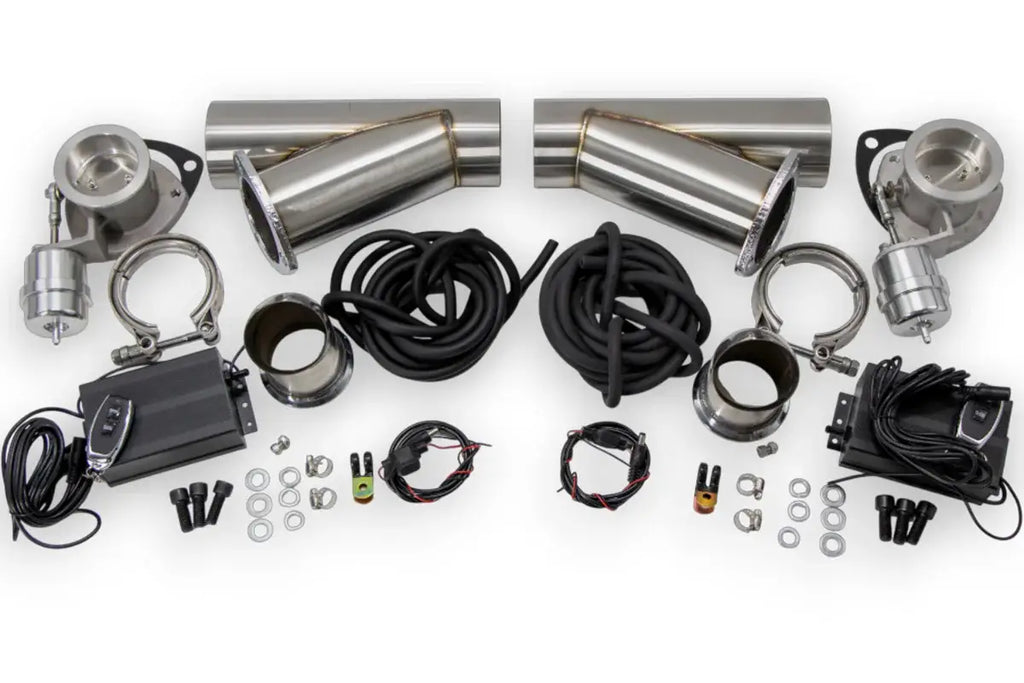 Granatelli Motor Sports Vacuum/ Pressure Controlled Electronic Exhaust Cutout Systems - Stainless Steel Weld-In 309625K - Granatelli Motor Sports