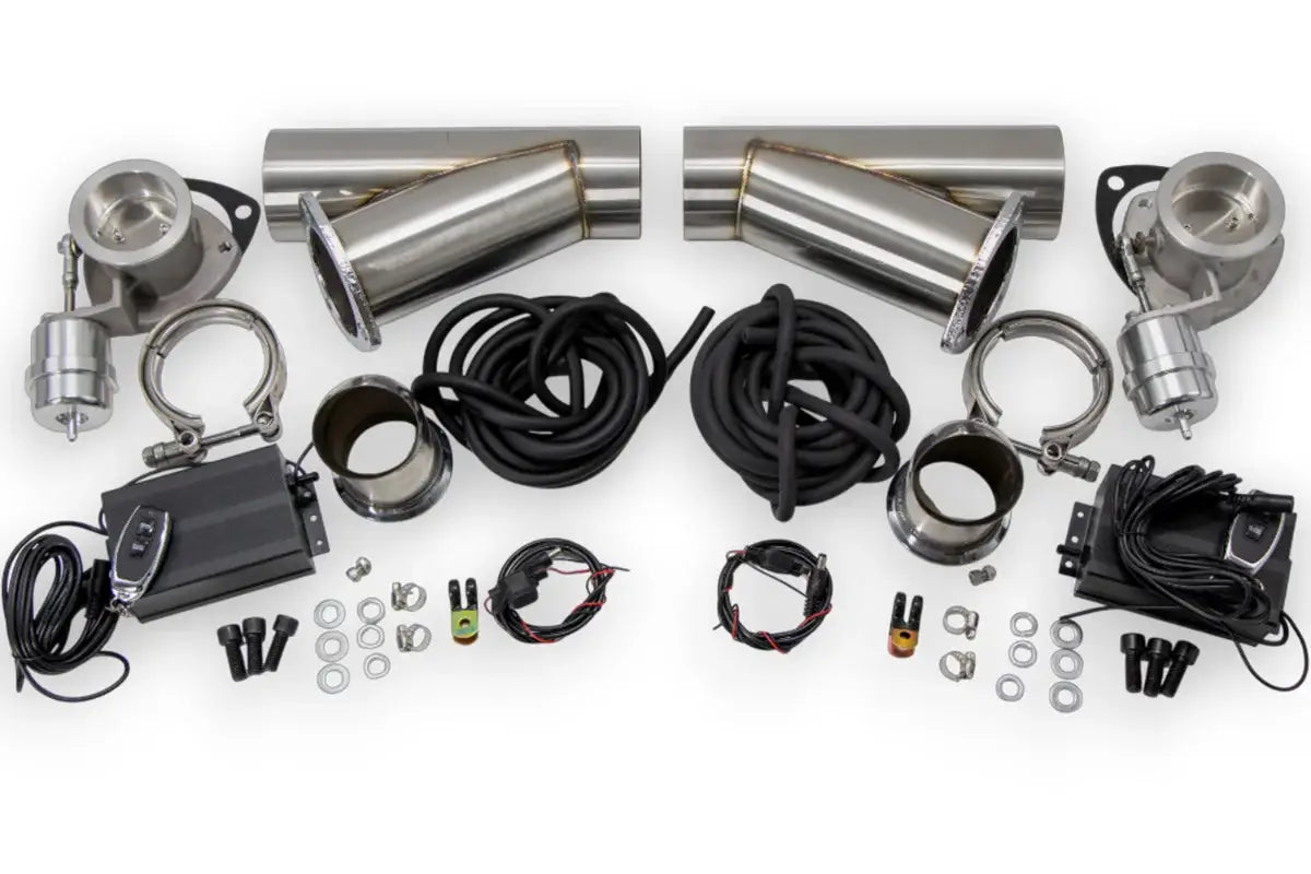 Granatelli Motor Sports Vacuum/ Pressure Controlled Electronic Exhaust Cutout Systems - Stainless Steel Weld-In 309625K - Granatelli Motor Sports