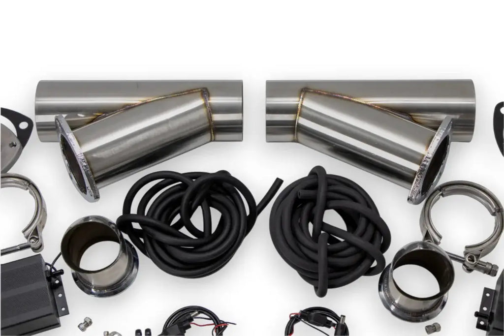 Granatelli Motor Sports Vacuum/ Pressure Controlled Electronic Exhaust Cutout Systems - Stainless Steel Weld-In 309625K - Granatelli Motor Sports