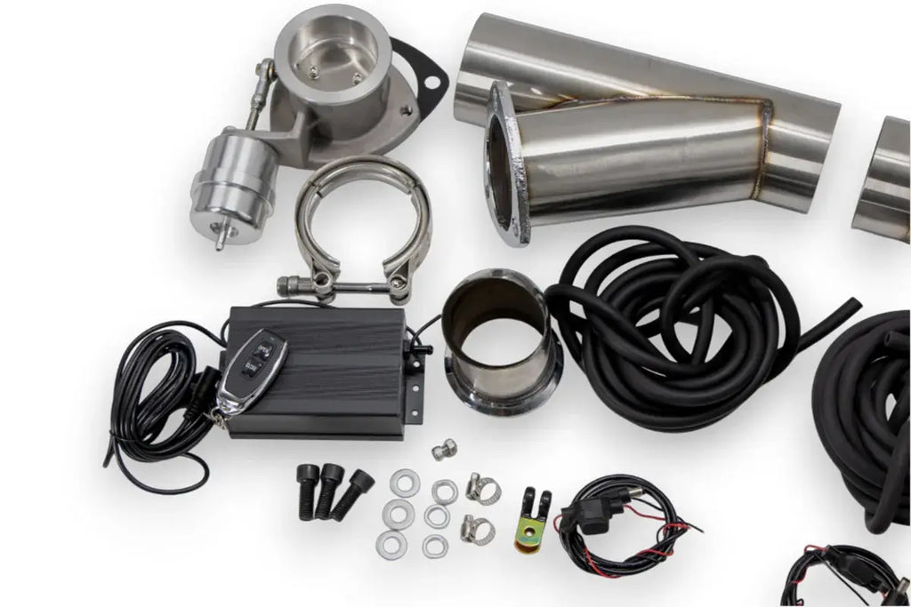 Granatelli Motor Sports Vacuum/ Pressure Controlled Electronic Exhaust Cutout Systems - Stainless Steel Weld-In 309625K - Granatelli Motor Sports