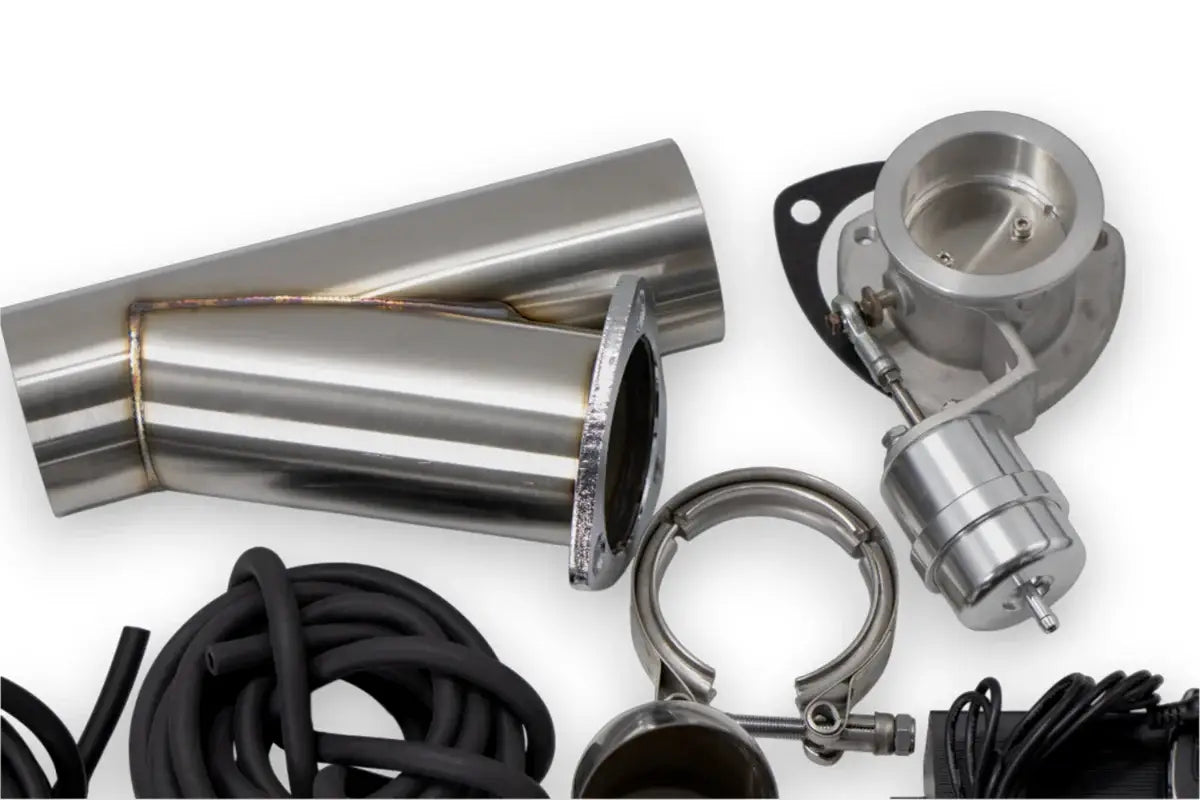 Granatelli Motor Sports Vacuum/ Pressure Controlled Electronic Exhaust Cutout Systems - Stainless Steel Weld-In 309625K - Granatelli Motor Sports