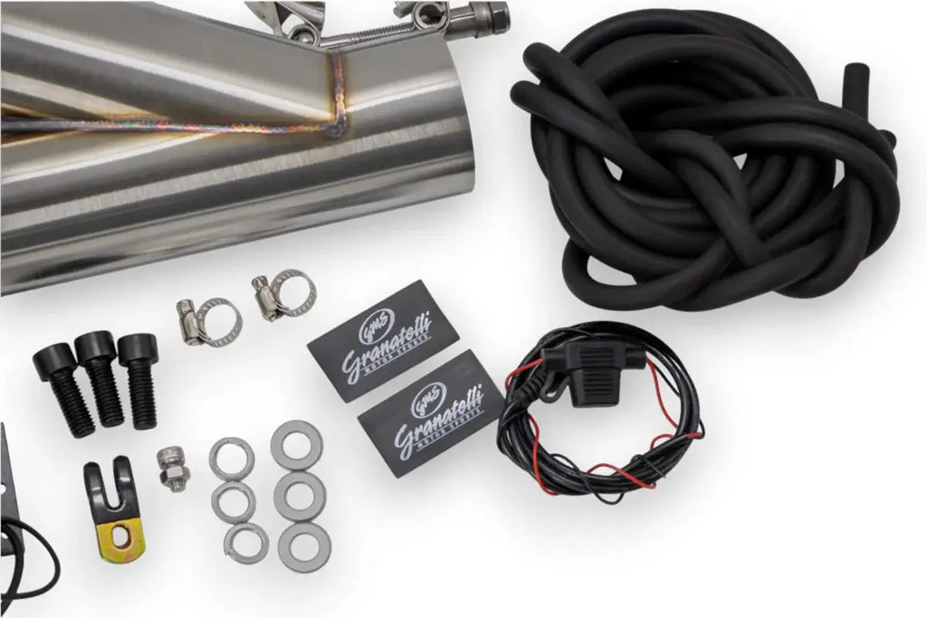 Granatelli Motor Sports Vacuum/ Pressure Controlled Electronic Exhaust Cutout Systems - Stainless Steel Weld-In 309625K - Granatelli Motor Sports