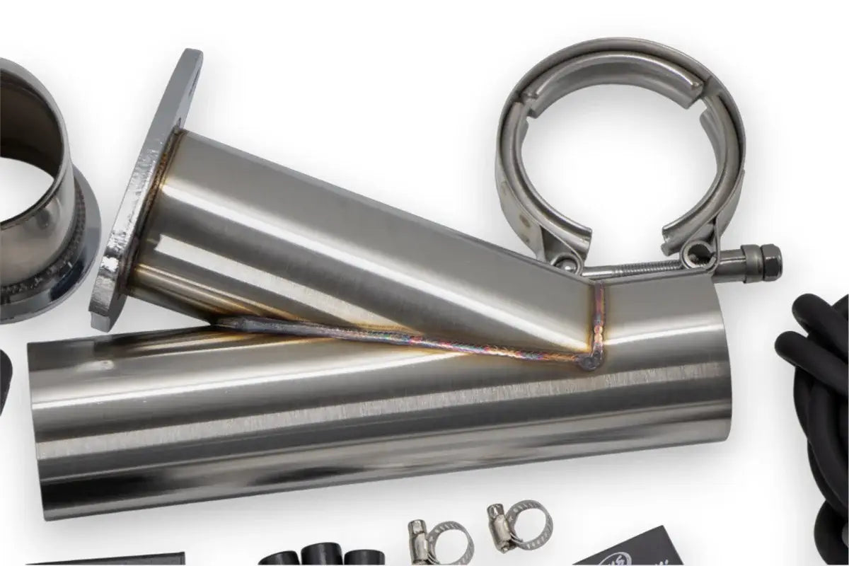Granatelli Motor Sports Vacuum/ Pressure Controlled Electronic Exhaust Cutout Systems - Stainless Steel Weld-In 309625K - Granatelli Motor Sports