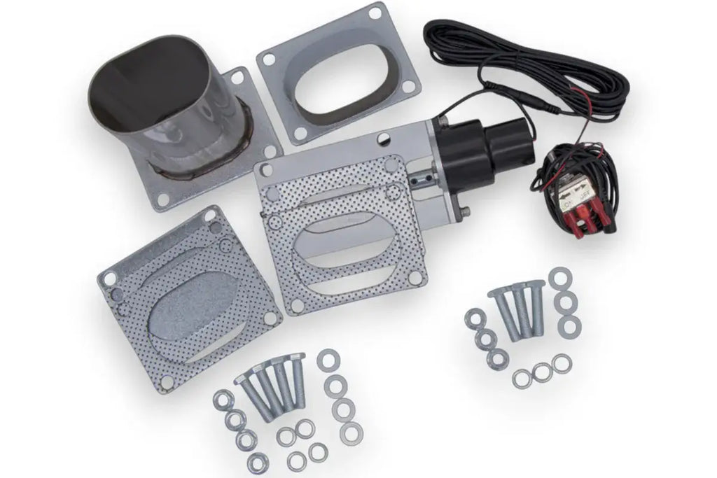 Single 3" Electronic Exhaust Oval Cutout Kit – Stainless Weld-In (313530) - Granatelli Motor Sports