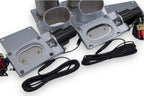 Granatelli Motor Sports Electronic Exhaust Oval Cutout Kit 313530D - Stainless Steel Weld-In - Granatelli Motor Sports