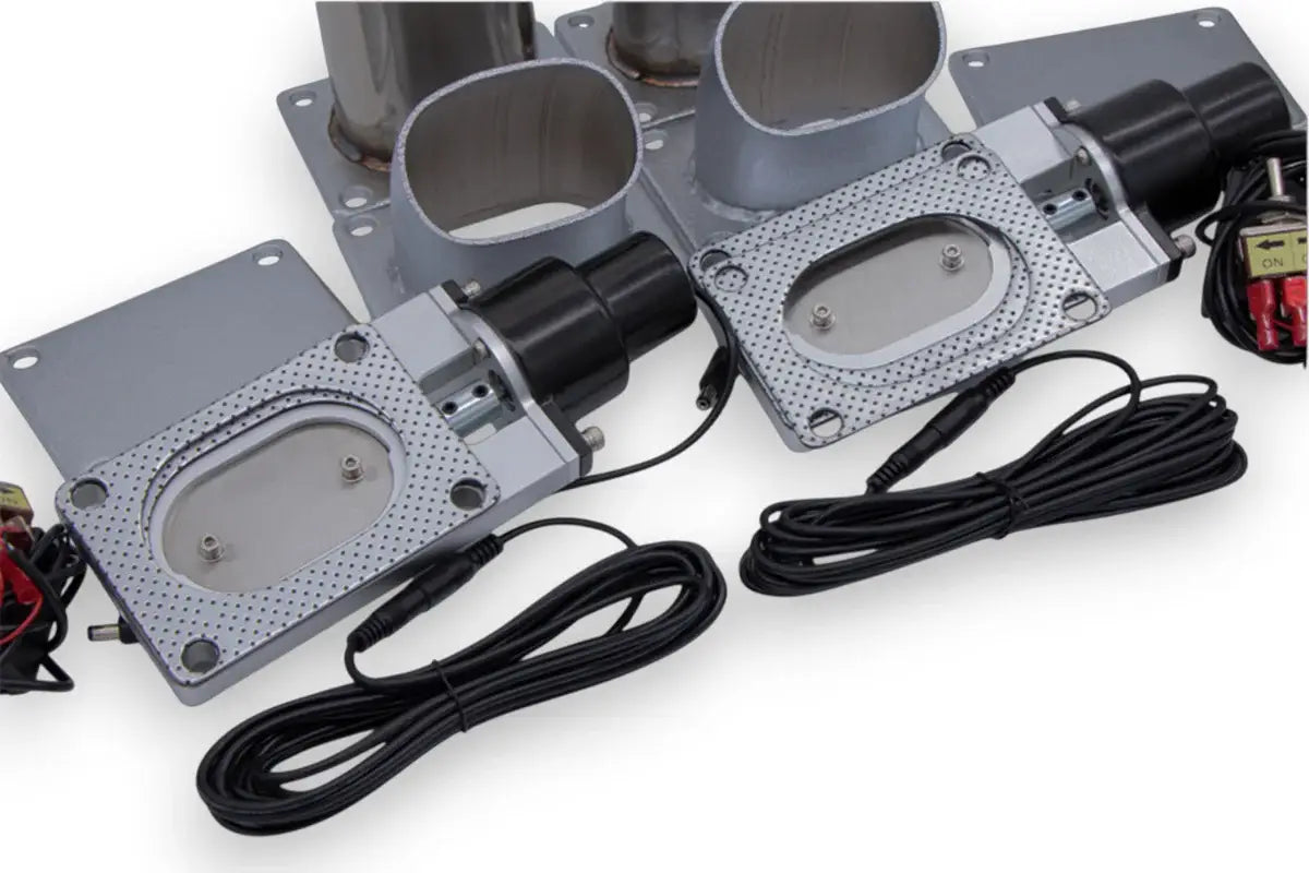 Granatelli Motor Sports Electronic Exhaust Oval Cutout Kit 313530D - Stainless Steel Weld-In - Granatelli Motor Sports