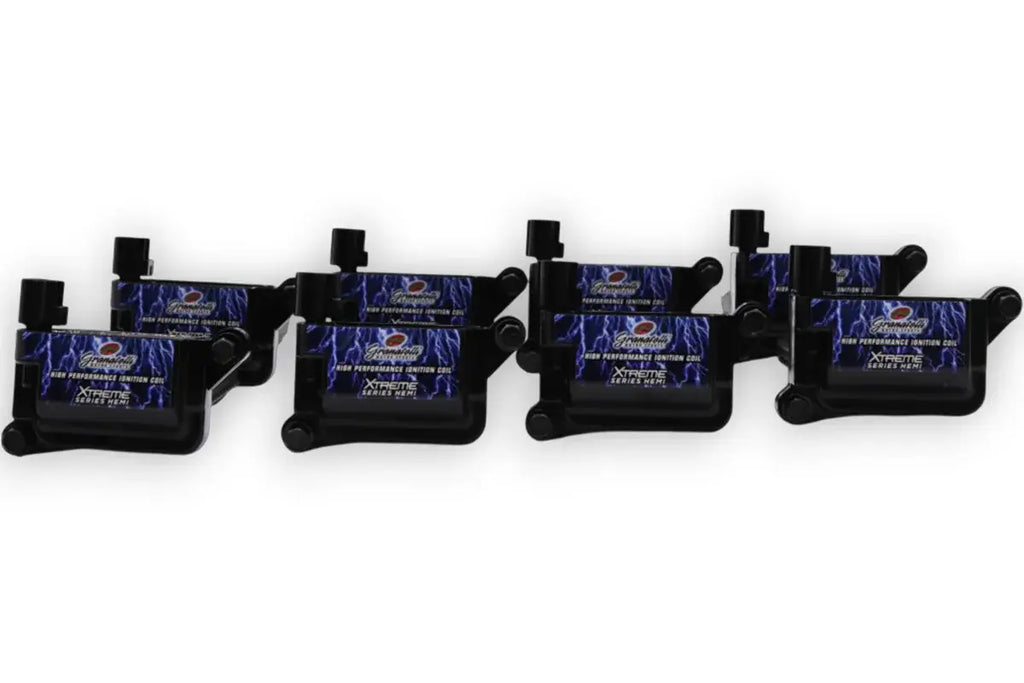 05-17 Dodge 5.7L/6.1L/6.4L Xtreme Coil On Plug Wire Conn Kit w/Coil Pack - Blk (Set of 8) - Granatelli Motor Sports