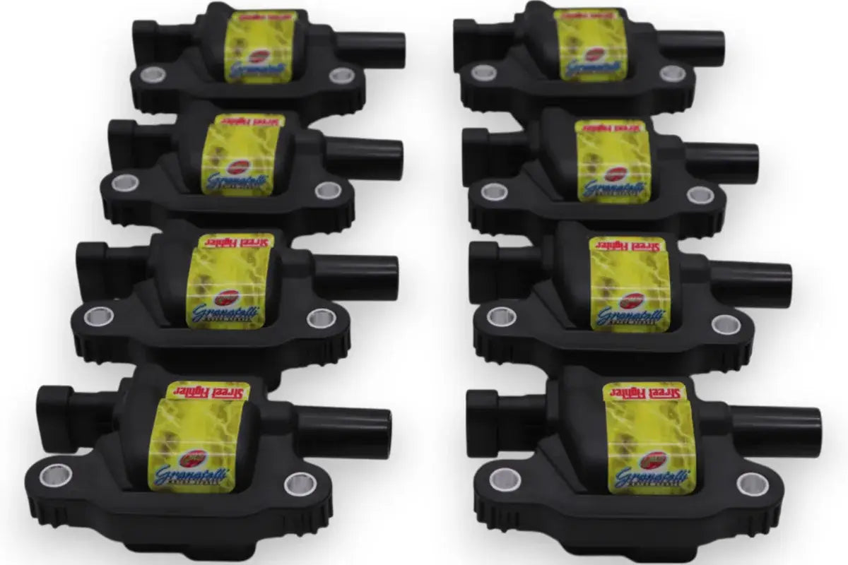 05-13 GM LS1/LS2/LS3/LS4/LS5/LS6/LS7/LS9 Street Fighter Coil Packs - Black (Set of 8) - Granatelli Motor Sports