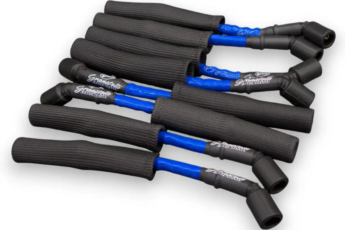 14-23 GM LT1 6.2L Hi-Perf Coil-Near-Plug Connector Kit w/Blue Jacket/Blk Sleeve - Granatelli Motor Sports