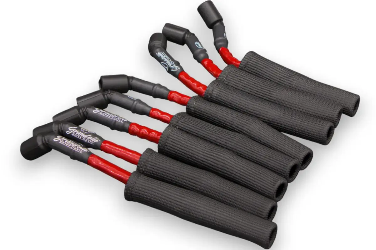 14-23 GM LT1 6.2L Hi-Perf Coil-Near-Plug Wire Connector Kit w/Red Jacket/Blk Sleeve - Granatelli Motor Sports