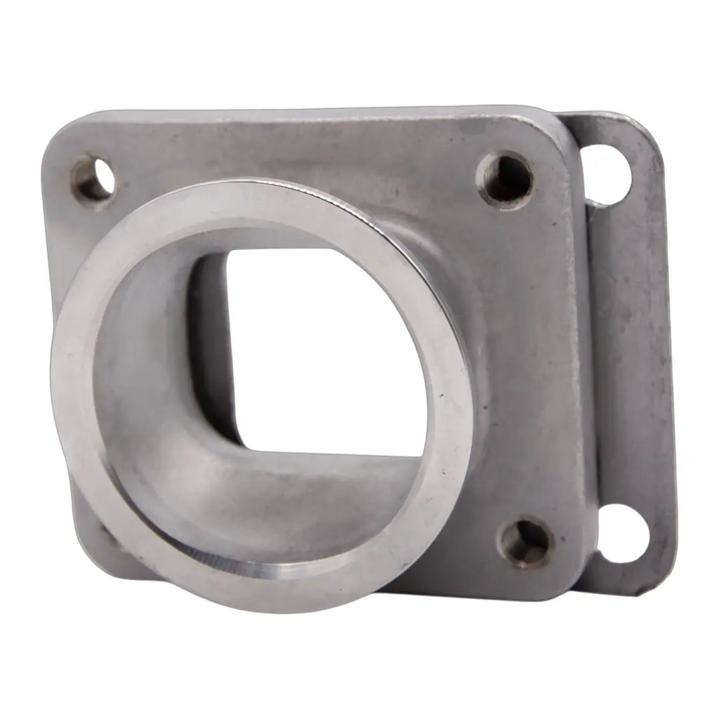 Motor Sports Turbo Adapter, Cast. 2.5" V-Band to T4 Housing, Threaded - Granatelli Motor Sports