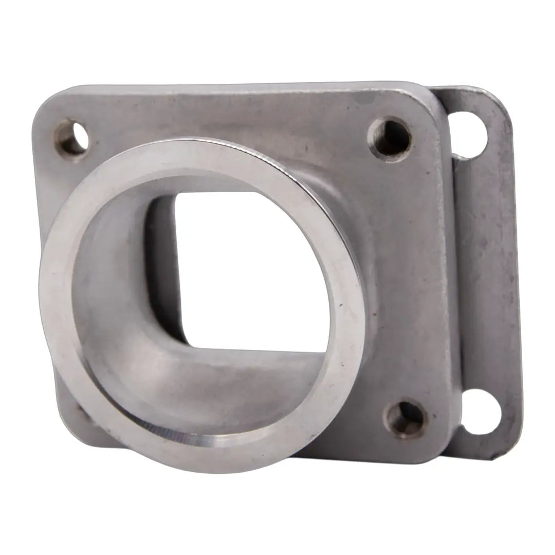 Motor Sports Turbo Adapter, Cast. 2.5" V-Band to T4 Housing, Threaded - Granatelli Motor Sports