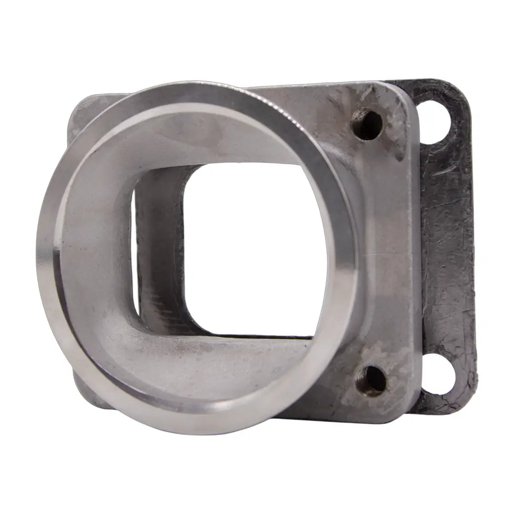 Motor Sports Turbo Adapter, Cast. 3.0" V-Band to T4 Housing, Threaded - Granatelli Motor Sports