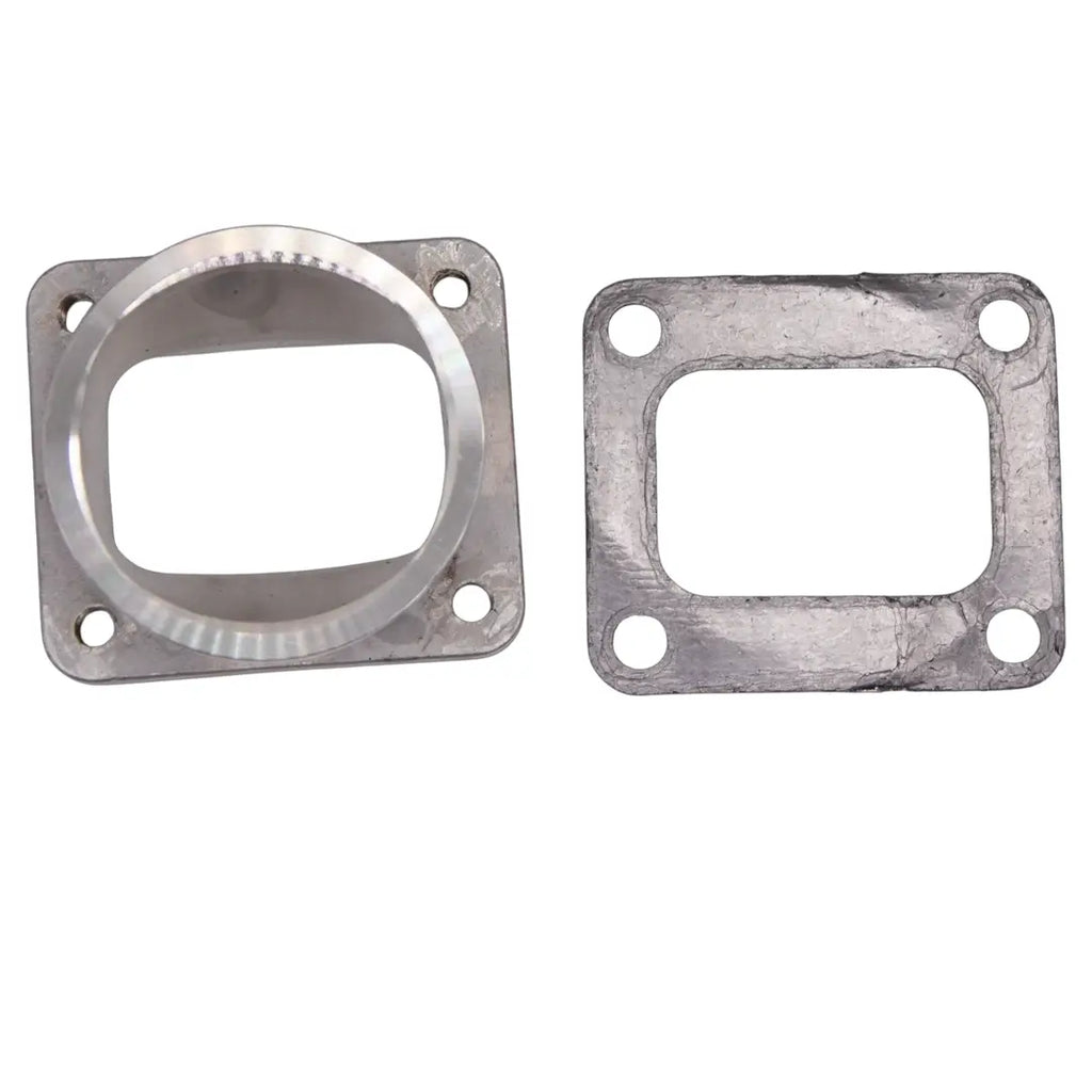 Motor Sports Turbo Adapter, Cast. 3.0" V-Band to T4 Housing, Threaded - Granatelli Motor Sports