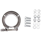 Motor Sports Turbo Adapter, 90^ Cast Elbow. 3.0" V-Band to T3/T4 Housing, Threaded - Granatelli Motor Sports