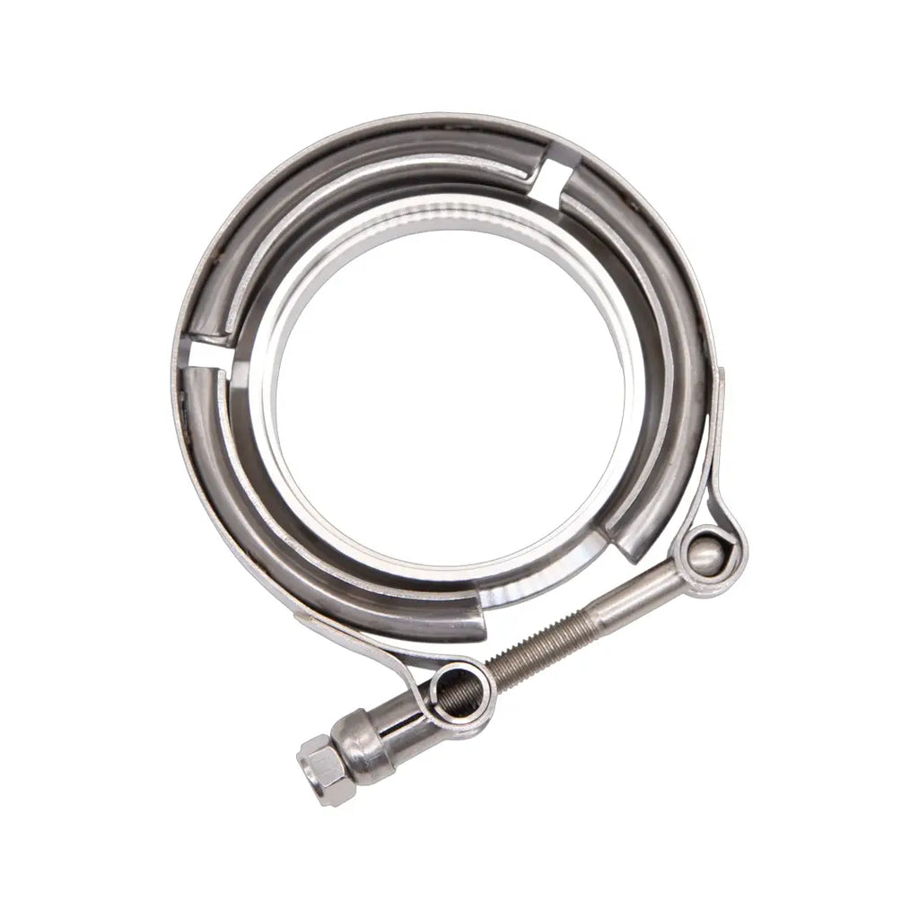 Motor Sports Turbo Adapter, 90^ Cast Elbow. 3.0" V-Band to T3/T4 Housing, Threaded - Granatelli Motor Sports