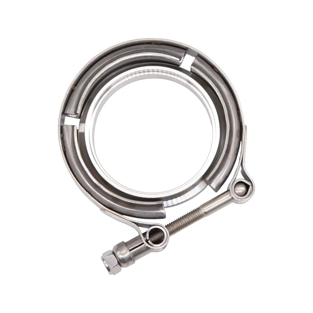 Motor Sports Turbo Adapter, 90^ Cast Elbow. 3.0" V-Band to T3/T4 Housing, Threaded - Granatelli Motor Sports