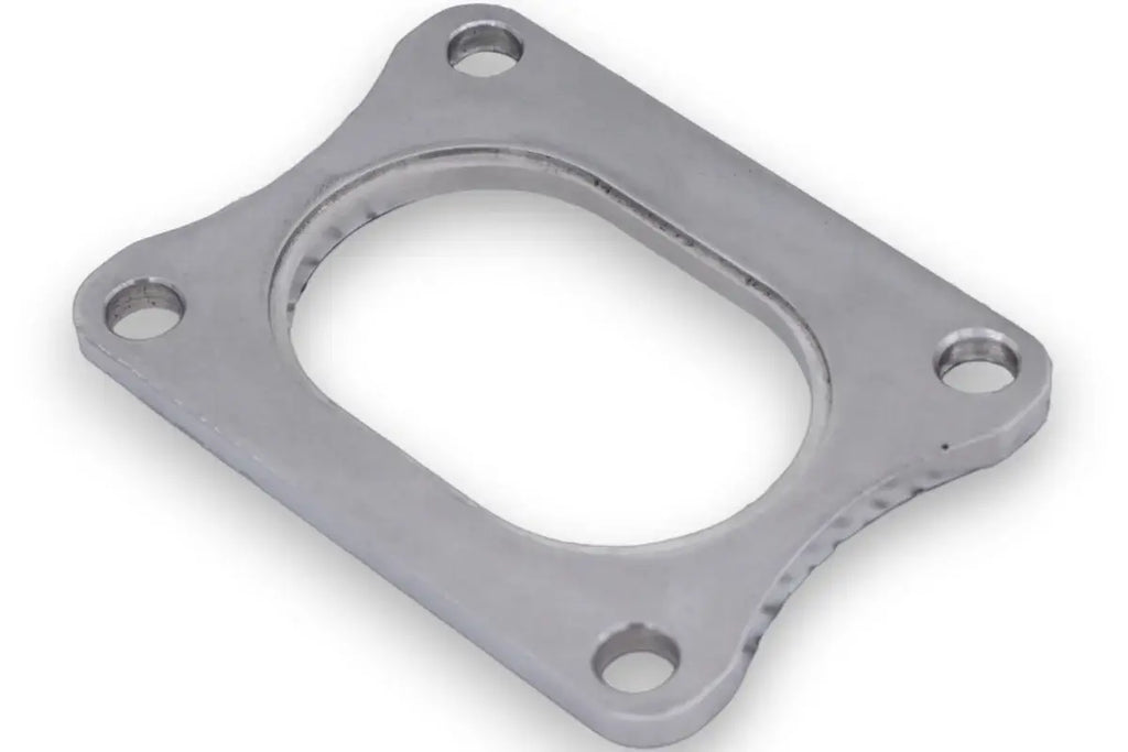 Motor Sports Oval Exhaust Flange, 3 Inch, Stainless Steel - Granatelli Motor Sports