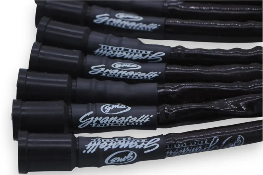 10-14 Ford 6.2L Perf Wire Set w/Inserts/Black Hi-Temp Jacket/Black Fire Sleeve - Granatelli Motor Sports