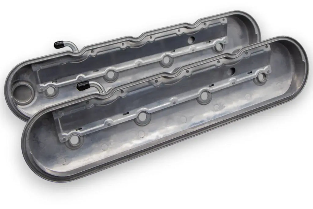 Granatelli Motor Sports LS Valve Cover Cast Finish, 4.8, 5.3, 5.7, 6.0, 6.2, 7.0L, Pair - Granatelli Motor Sports