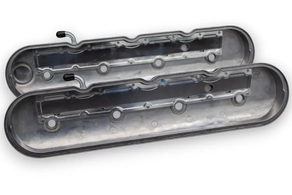 Granatelli Motor Sports LS Valve Cover Polished Finish, 4.8, 5.3, 5.7, 6.0, 6.2, 7.0L, Pair - 640366 - Granatelli Motor Sports